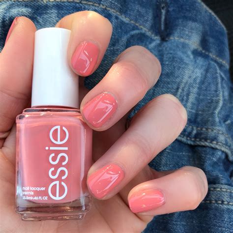 essie coral nail polish.